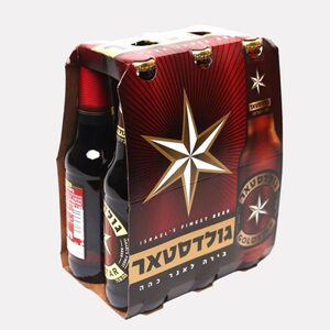 בירה גולדסטאר 330 מ"ל שישייה