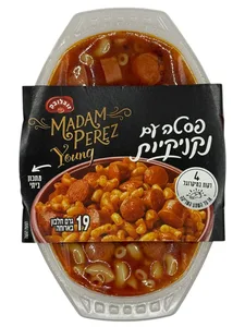 פסטה עם נקניקיות 400  גרם