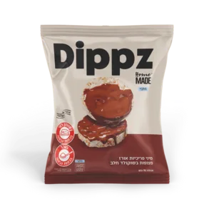 פריכיות אורז מלא מצופות בשוקולד חלב 70 גרם הום מייד