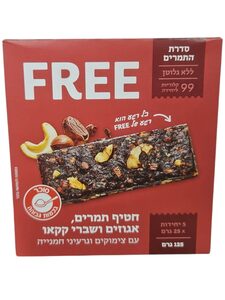 חטיף  - FREE תמרים אגוזים ושברי קקאו