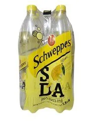 סודה 1.5 ליטר רביעיות בטעם לימון