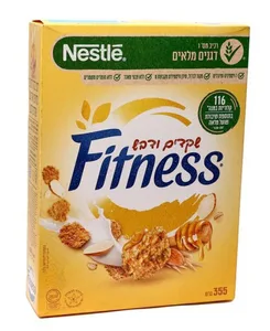 פיטנס קורנפלקס שקדים ודבש