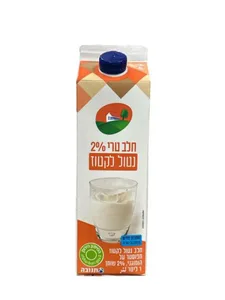 חלב נטול 2% 1 ליטר