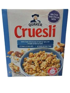 קוואקר קורנפלקס עם תערובת אגוזים ושקדים