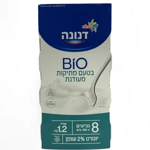 דנונה יוגורט ביו במתיקות מעודנת מארז 8 יח'
