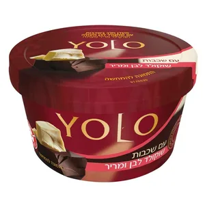 מעדן יולו שכבות שוקולד לבן ומריר