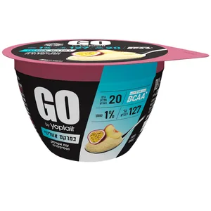 יוגורט גו סמיך בטעם אפרסק פסיפלורה 0% שומן