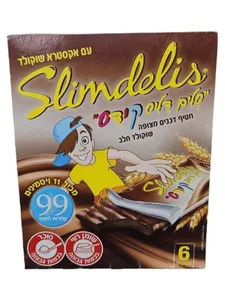 סלים דליס קידס שוקולד חלב מארז 6 יח