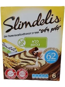 סלים דליס ללא גלוטן עם שוקולד מארז 6 יח
