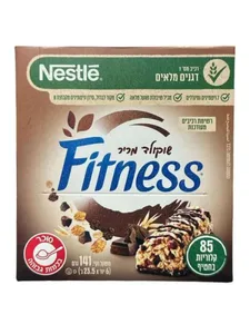 חטיפי פיטנס שוקולד מריר 6 יחידות