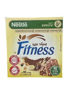 חטיפי פיטנס שוקולד בננה 6 יחידות