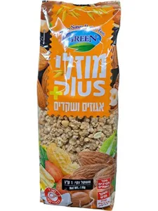 גרנולה 1 קילו תענוג אגוזים ושקדים