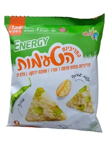 פריכיות משולשות בטעם אפונה ומלח ים