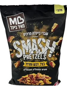 בייגלה סמאש בטעם דבש חרדל ובצל 300 גרם מאיר בייגל