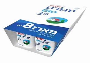 יוגורט ביו 3% טבעי מאגדת 8 יח' תנובה
