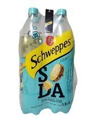 סודה 1.5 ליטר רביעיות בטעם אננס