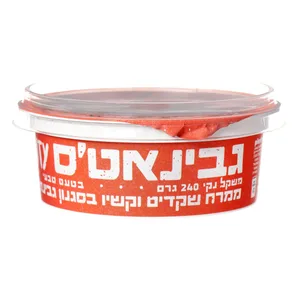 גבינאטס טבעי 240 גרם ממרח שקדים וקשיו 9% שומן