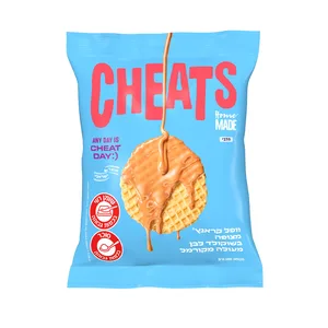 וופל מצופה שוקולד לבן מקורמל הום מייד 120 גרם