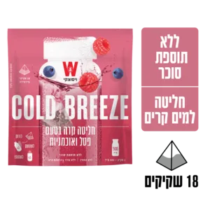 תה ויסוצקי קר בטעם פטל ואוכמניות