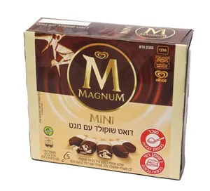 מאגדת מגנום דואט שוקולד עם נוגט 5 יח'