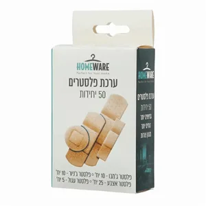 פלסטרים בגדלים שונים 50 יח