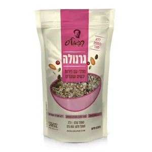 גרנולה רפאלס 850 גרם מוזלי עם פירות יבשים ושקדים ללא תוספת סוכר