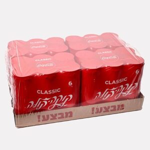 קולה פחית 330 מ"ל  ארגז 24 יח''