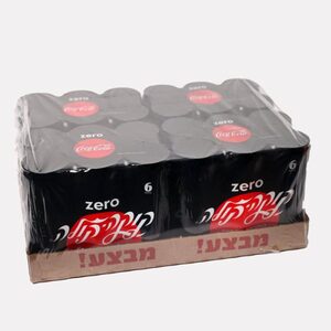 קולה זירו פחית 330 מ"ל ארגז 24 יח''
